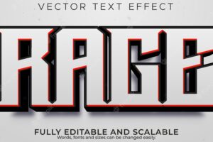 Rock music text effect, editable metal and guitar text style