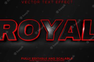 Royal text effect editable elegant and sport text style