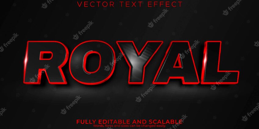 Royal text effect editable elegant and sport text style