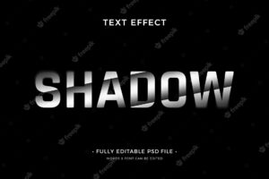 Shadow text effect