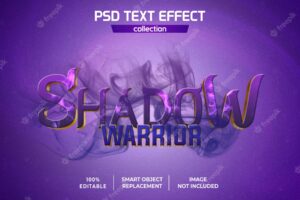 Shadow warrior movie text effect