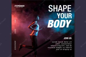 Shape your body square flyer