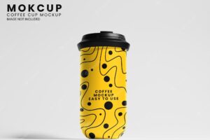 Simple 3d modelling coffe cup packaging large size