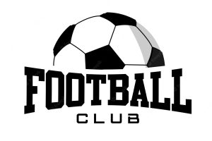 Simple football soccer sport team club logo vector