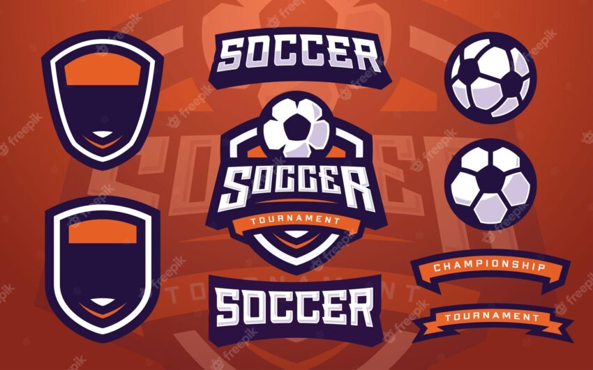 Soccer or football club logo template creator for sports team