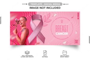 Social media banner october pink campaign pink