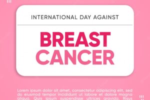 Social media feed international day against breast cancer