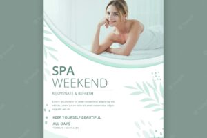 Spa concept poster template