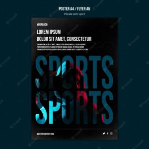 Sport ad template poster