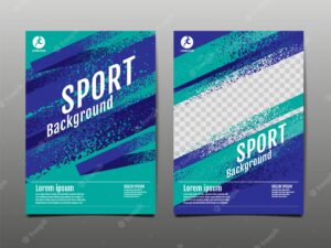Sport background, template layout