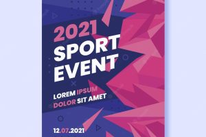 Sport event poster 2021