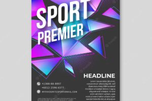 Sport poster template