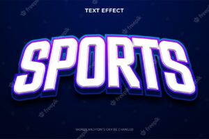 Sport text effect