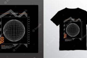 Streetwear tshirt design suitable for screen printing jackets and others