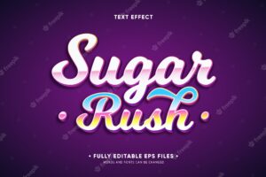 Sugar rush text effect