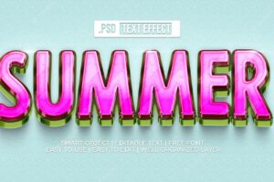 Summer text style effect