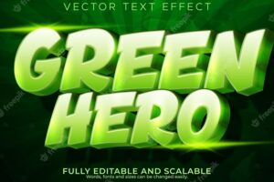 Superhero text effect editable cartoon and comic book text style