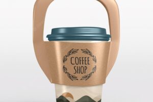 Take away coffee cup branding mockup
