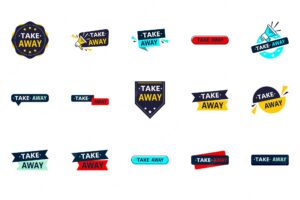 The take away vector collection 25 dynamic designs for your next food campaign