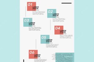Timeline event programming poster template