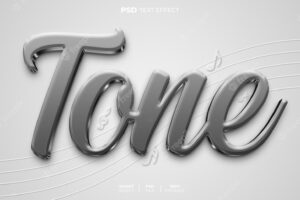 Tone 3d editable text effect
