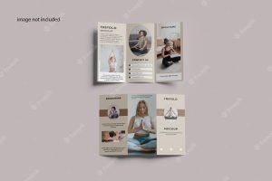 Trifold brochure concept mock-up
