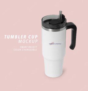 Tumbler cup mockup water bottle template