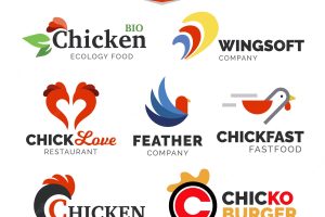 Variety of chicken logos with great designs