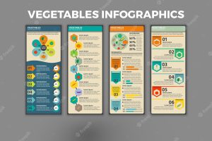 Vegetables infographic template
