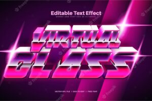Virtual class text effect