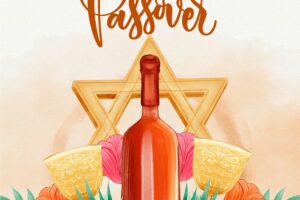 Watercolor passover background