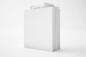 White box with ribbon