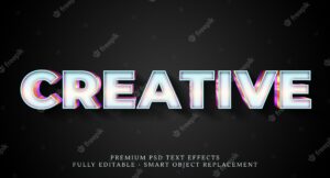 White text style effect psd , premium psd text effects