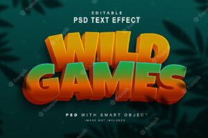 Wild game text effect