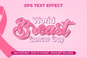 Word breast cancer day
