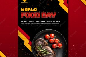 World food day template poster