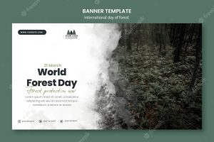 World forest day banner template