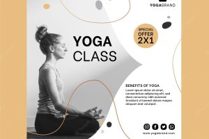 Yoga flyer template