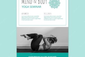 Yoga seminar poster template