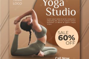 Yoga studio banner template