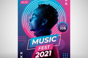 2021 music event poster