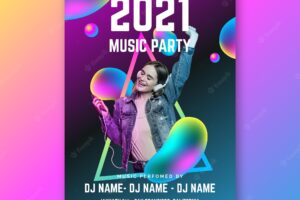 2021 music event poster