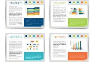 4 presentation business templates infographics for leaflet poster slide magazine book brochure website print