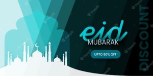 Abstract eidaladha islamic social media sale poster banner background design free vector