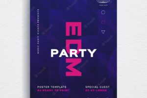 Abstract party flyer template