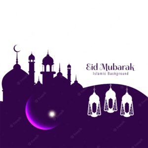 Abstract religious festival eid mubarak background