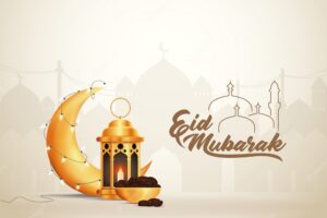 Beautilful eid-al-fitr eid-al-adha eid mubarak greetings illustration background