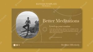 Better meditations banner template