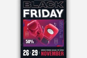 Black friday flyer template