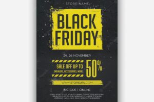 Black friday flyer template